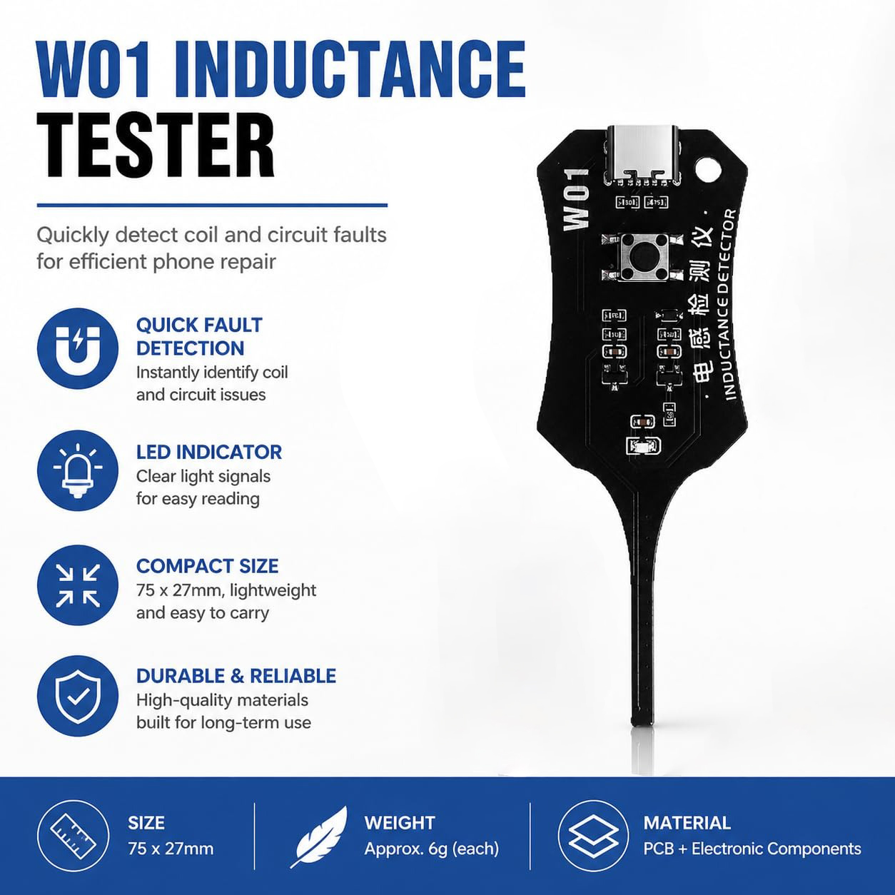 Tester di Induttanza Tipo C W0 - Co Detector Plug recensione e prezzo